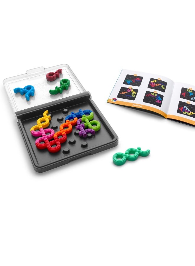 SmartGames IQ Noodles, Fun IQ Brain Teaser Puzzle, Cognitive Development STEM Toy with 120+ Challenges, Travel Friendly Handheld Educational Matching Puzzle Game, Suitable for Children Above 7+ - Image 2